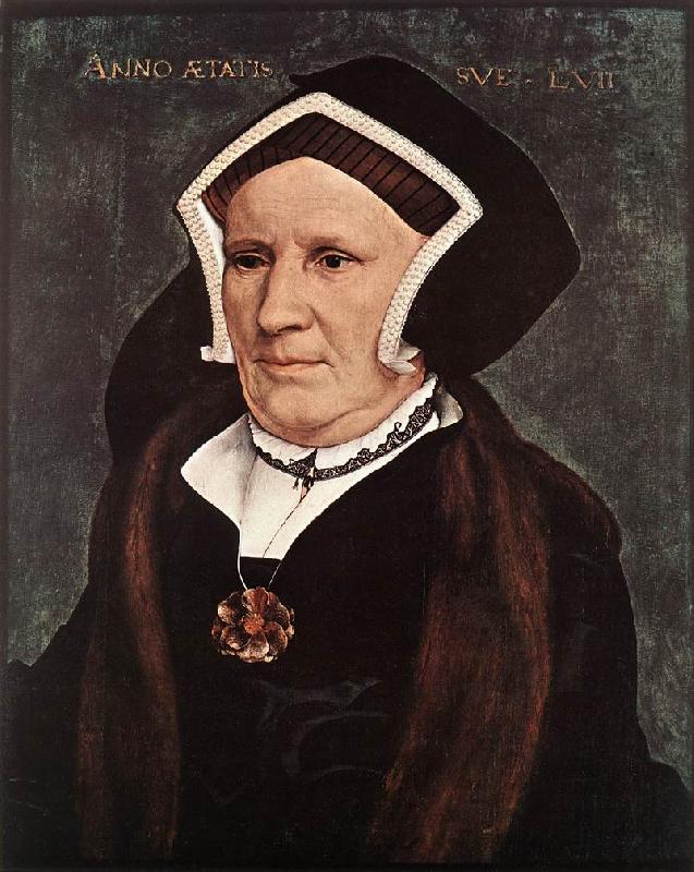 HOLBEIN, Hans the Younger Portrait of Lady Margaret Butts sg oil painting picture